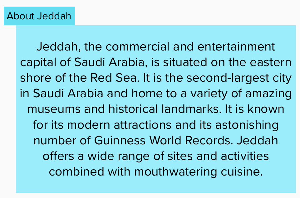 About Jeddah