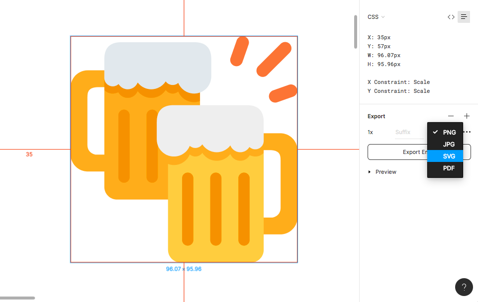 A screen grab of the Figma inspector UI