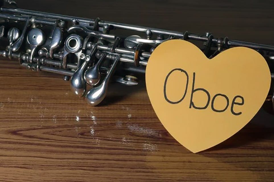oboe with a heart