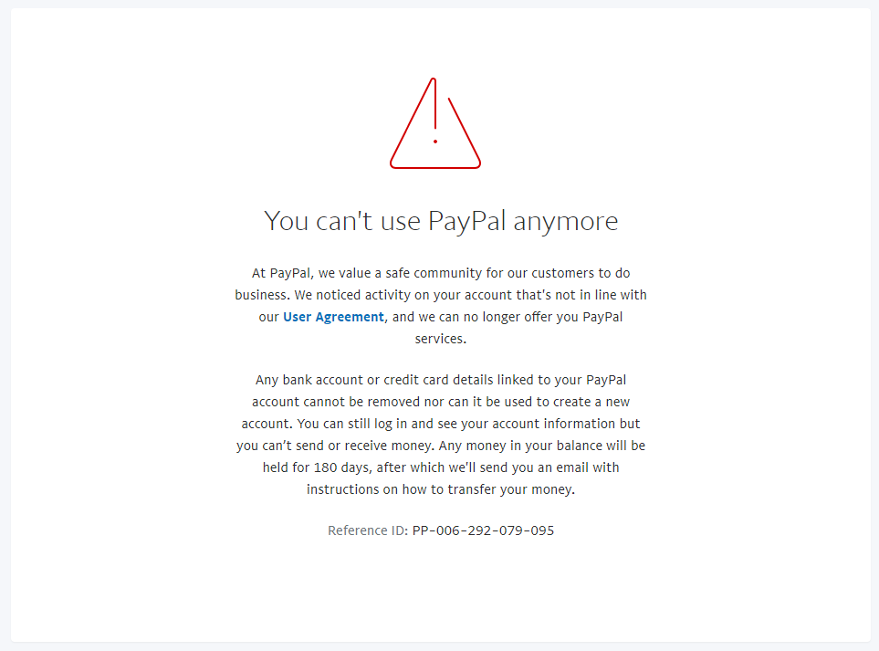 Paypal Closed My Account With No Explanation It Could Happen To You