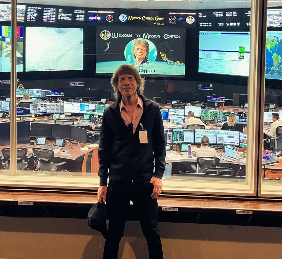 Mick Jagger the Astronaut- He loved his recent visit to NASA’s Johnson