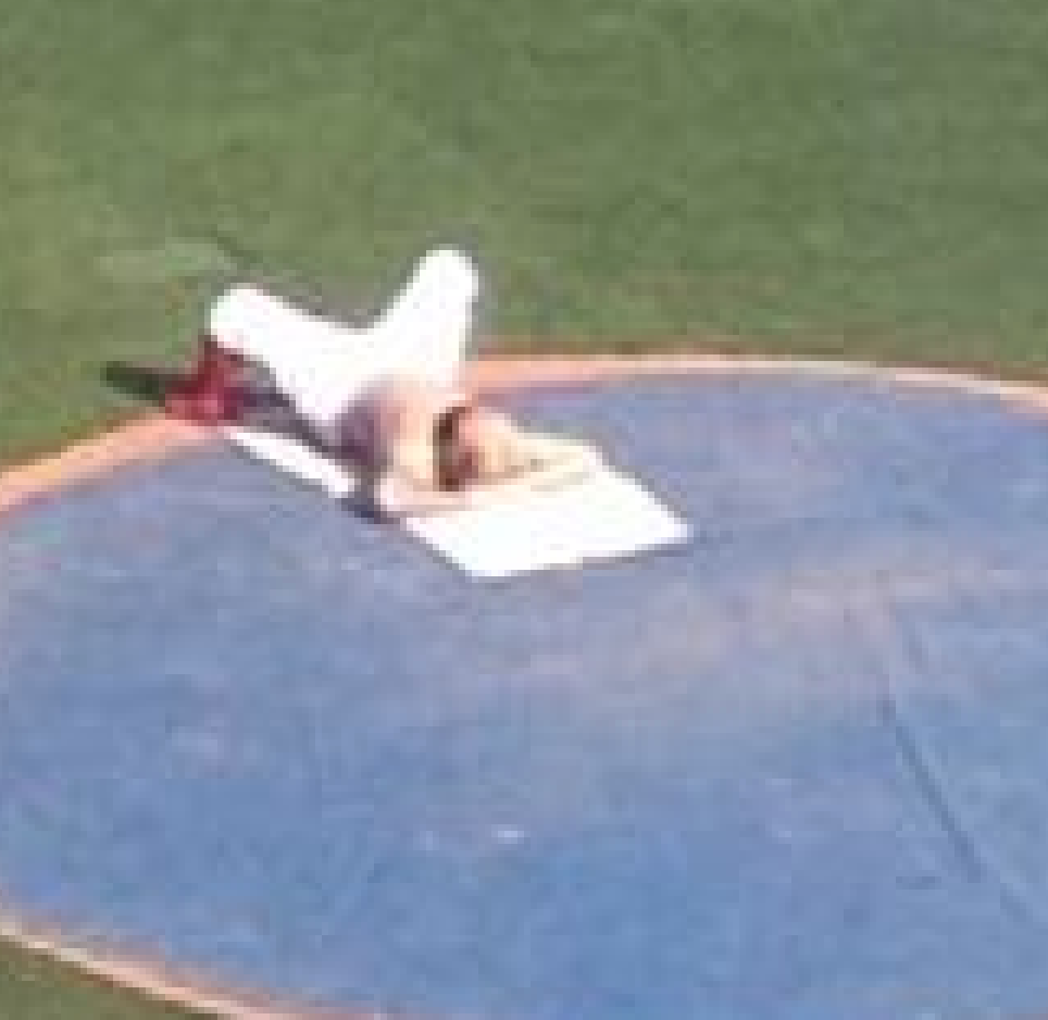 Mike Napoli tanning at Fenway