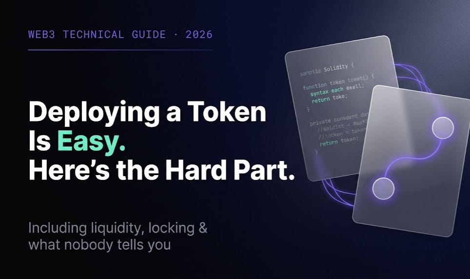 Deploying a Token Is Easy.
Here’s the Hard Part
Nobody Tells You.