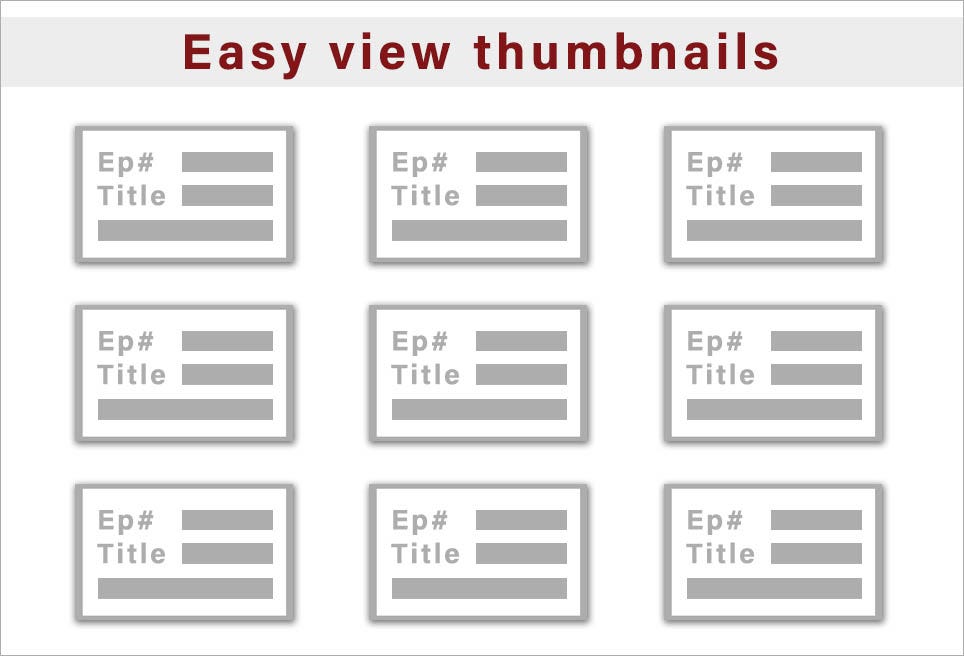 Easy view thumbnails!