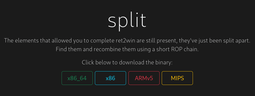 Day 29: ROP Emporium split x86_64 Writeup