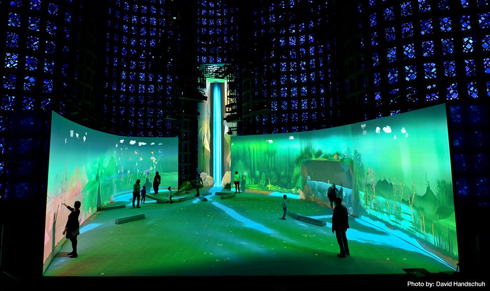 Connected Worlds, at the New York Hall of Science, is a dynamic, interactive environment helping young people learn about biodiversity