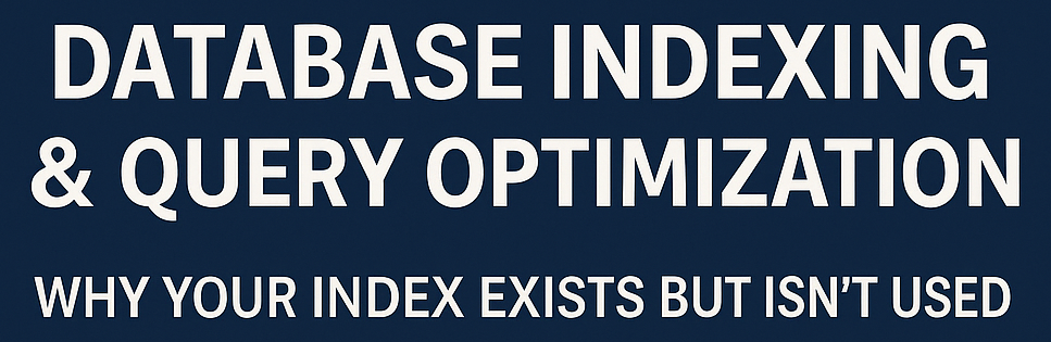 Database Indexing & Query Optimization in MySQL: Why Your Index Exists but Isn’t Used