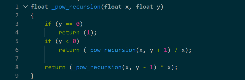 Recursive function