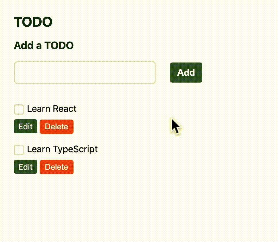 TODO アプリの動作例