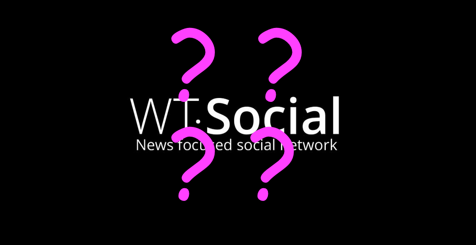 WT:Social logo with pin question marks on top of it