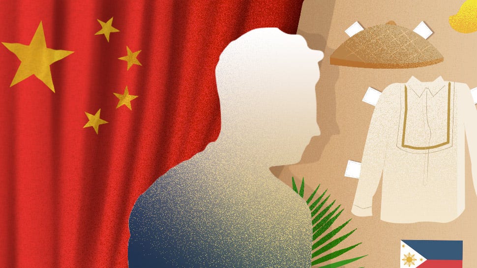 An illustration that depicts the duality of a Chinese-Filipino!