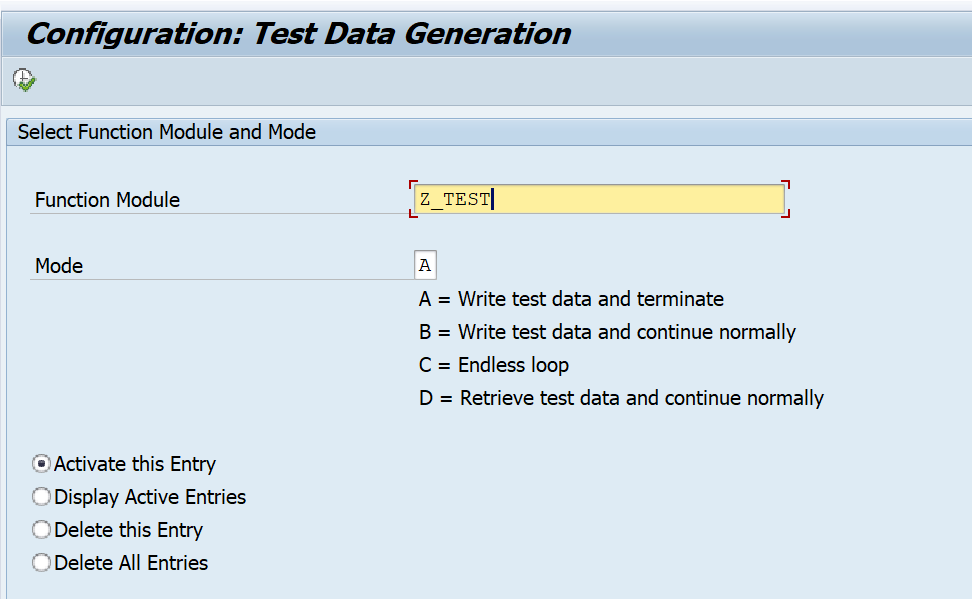 Creating Test Variant Automaticly For BAPI / Function