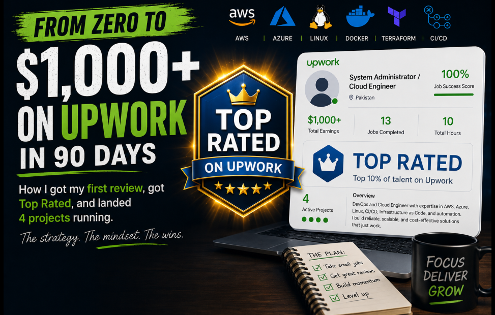 From $0 to $1,500 on Upwork in 90 Days and Top Rated Before I Knew What Hit Me
