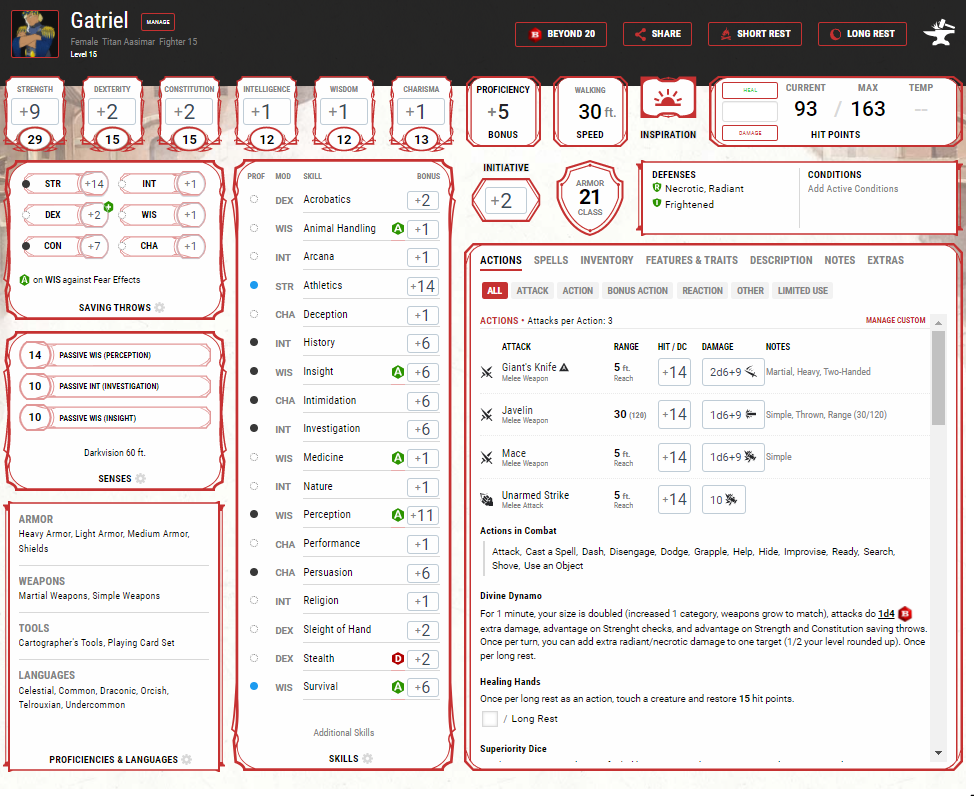 Breaking Down the D&D Character Sheet — Part 5 | LaptrinhX