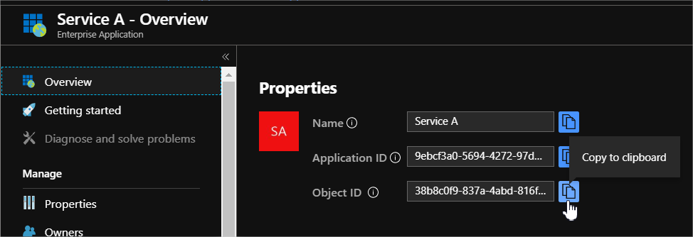 Enterprise Application Object ID