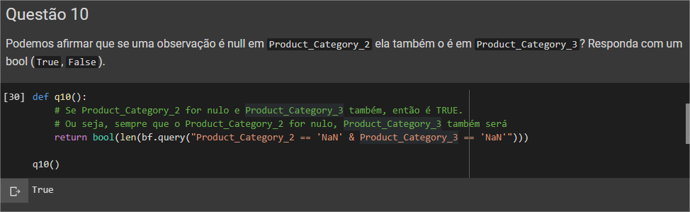 Sempre que a feature Product_Category_2 for nula, Product_Category_3 também será?