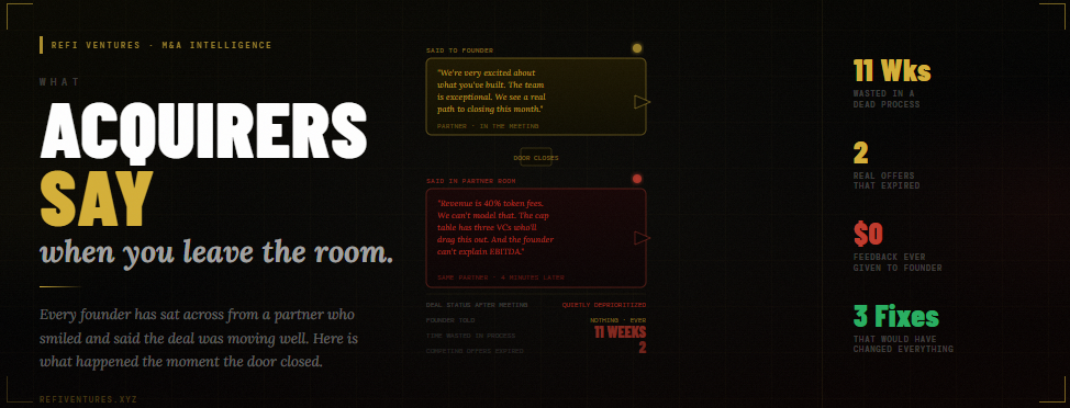 WHAT ACQUIRERS SAY WHEN YOU LEAVE THE ROOM