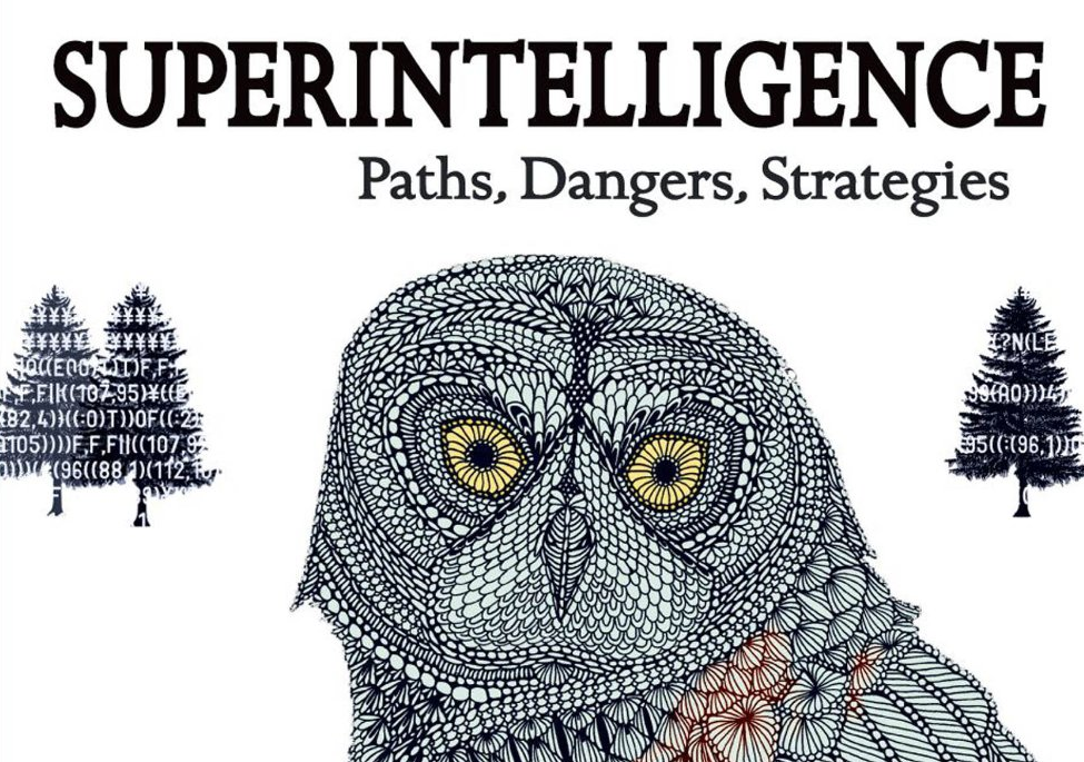 Book cover image of ‘Superintelligence: Paths, Dangers, Strategies’ by Nick Bostrom, featuring a compelling design that evokes contemplation on the future of artificial intelligence and its potential impacts, risks, and strategic considerations.