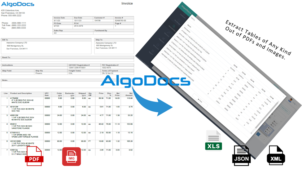 AlgoDocs AI Data Extraction