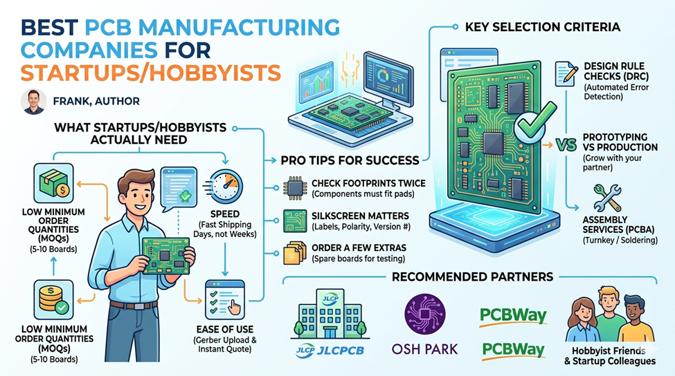 Best PCB Manufacturing Companies for Startups/Hobbyists