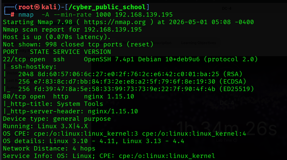 DC-4 Walkthrough (Proving ground-play-OSCP)