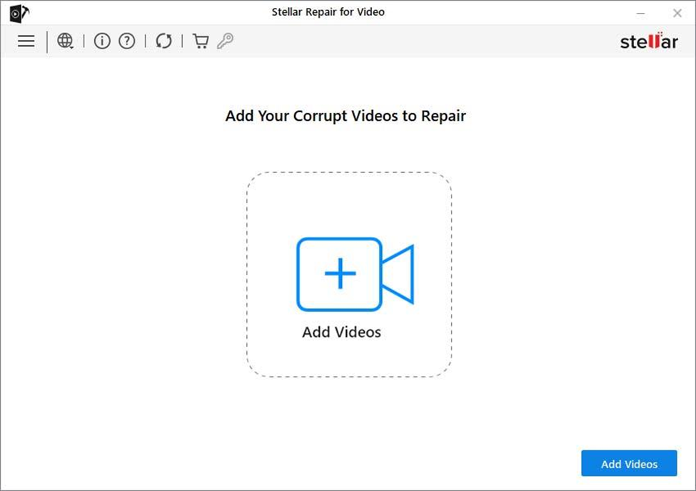 Stellar Repair for Video- Add Videos to Repair