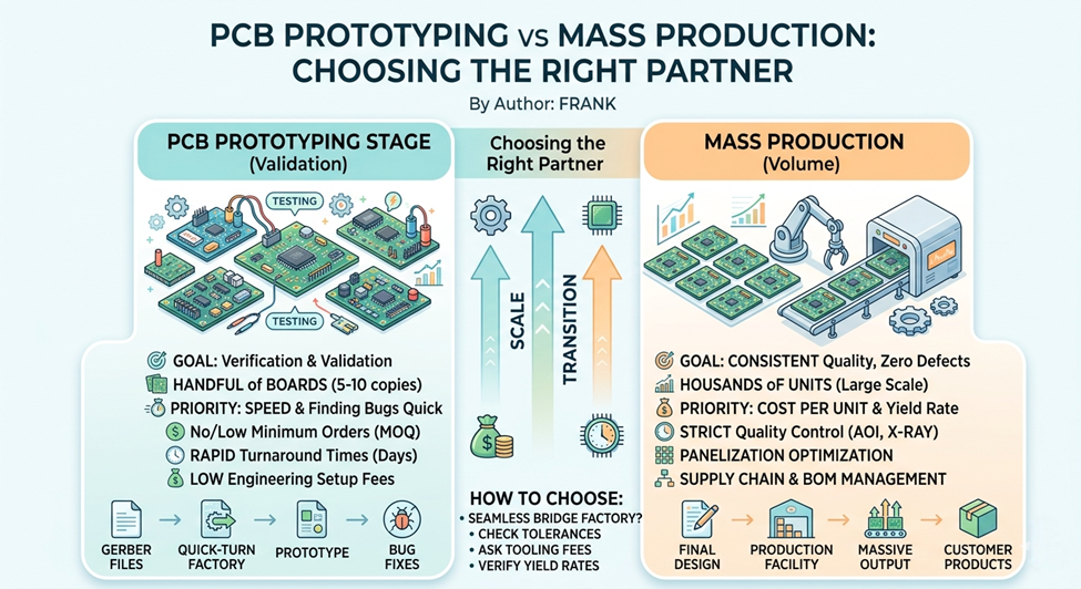 PCB Prototyping vs Mass Production: Choosing the Right Partner