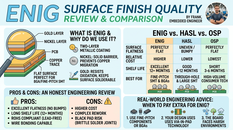 ENIG Surface Finish Quality Review and Comparison