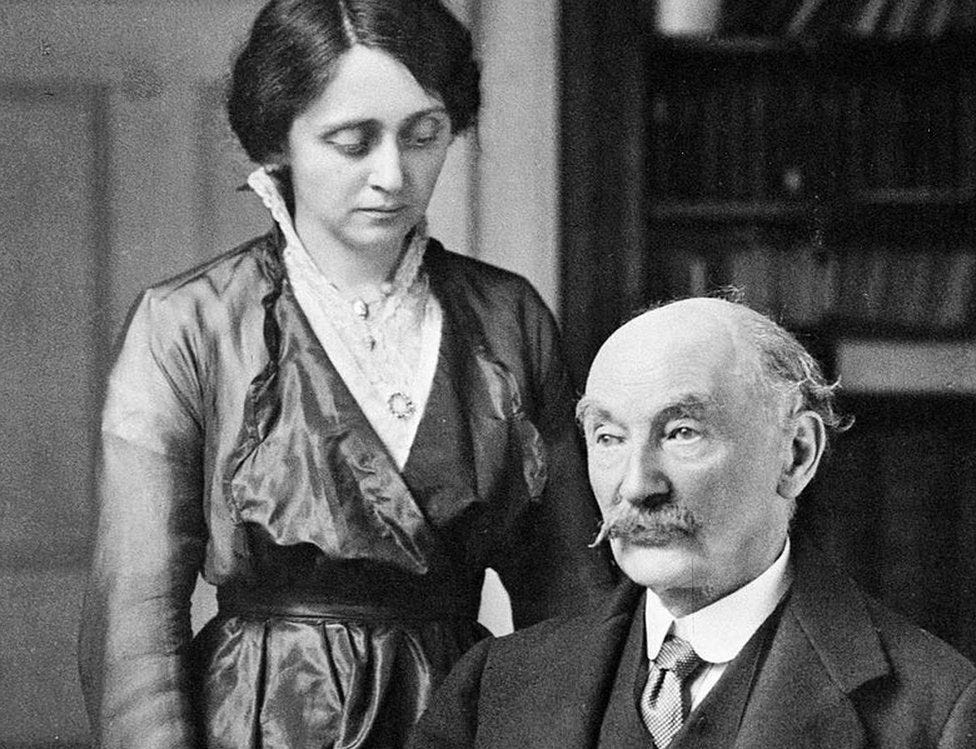 Thomas hardy with his wife Emma Gifford