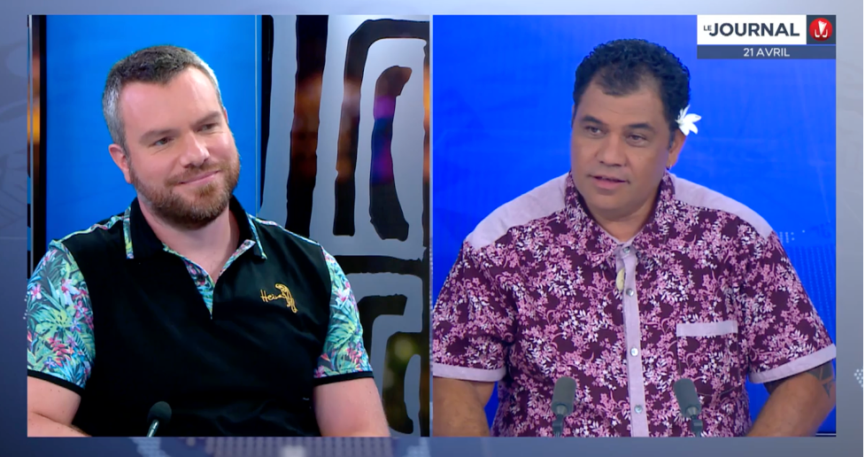 Tristan Pascart on the news in Tahiti in April 2023 discussing key results from a study on gout carried out in collaboration with Variant Bio.