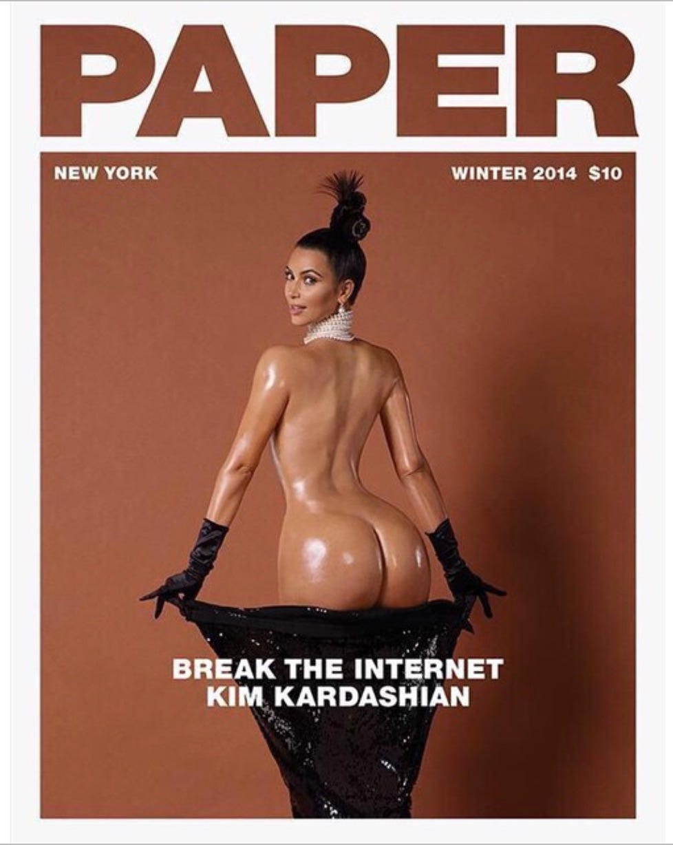 Kim Kardashian naked ass