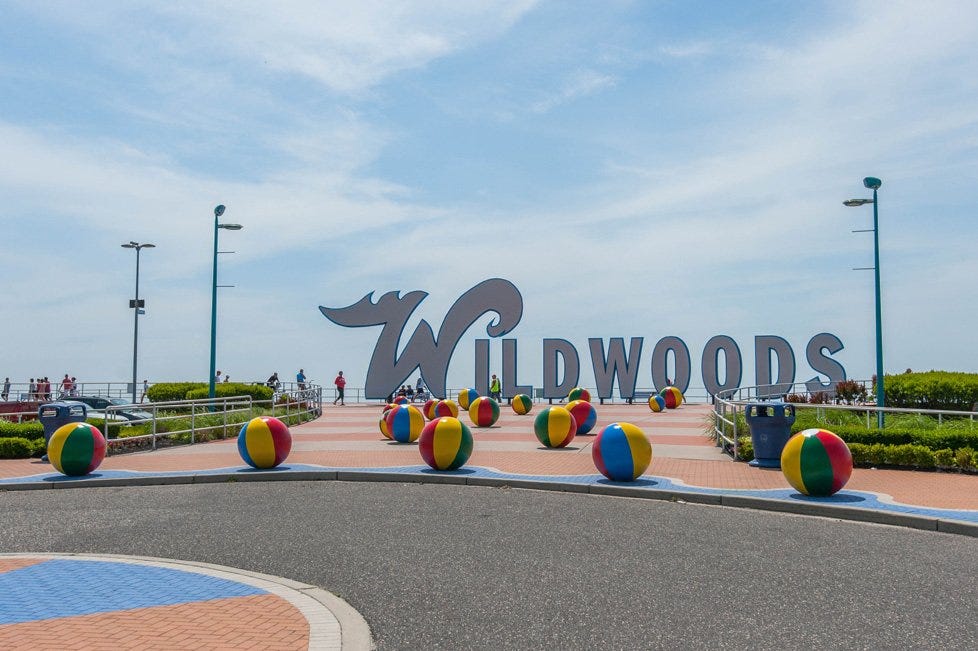 Photo of Wildwoods big letters sign in Wildwoods, NJ