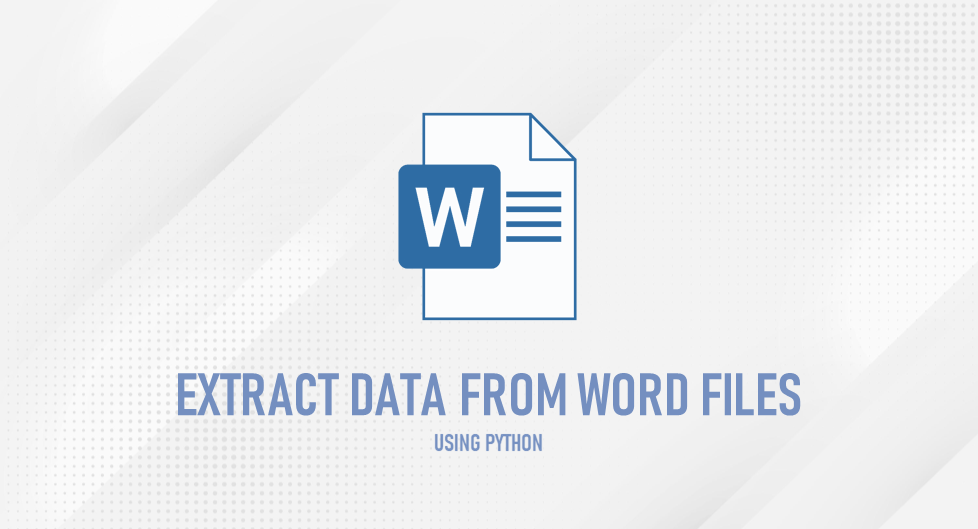 Read or extract data from Word documens.