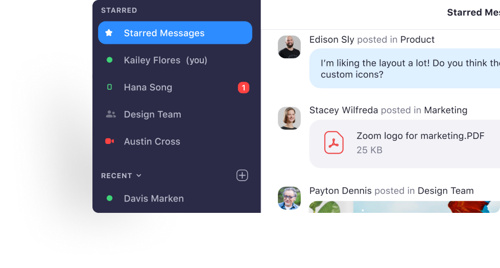 Zoom Chat interface