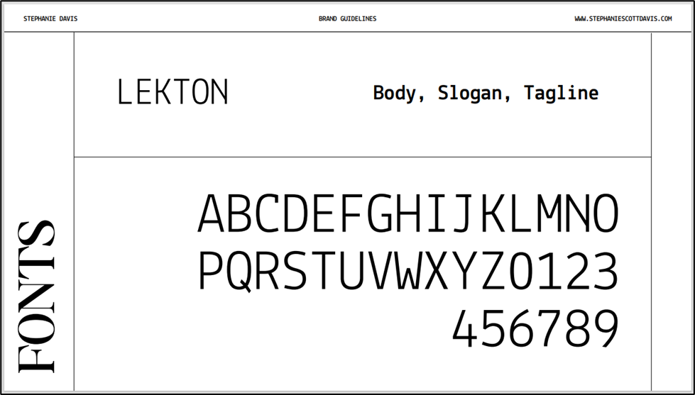 Lekton font sample