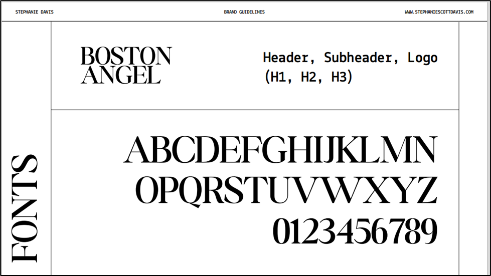 Boston Angel font sample