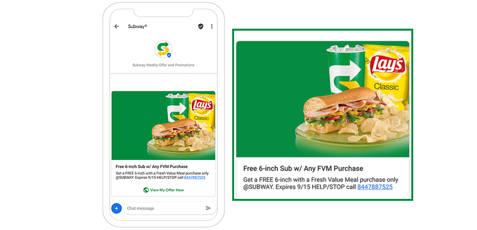 Subway’s Facebook Messenger Chatbot