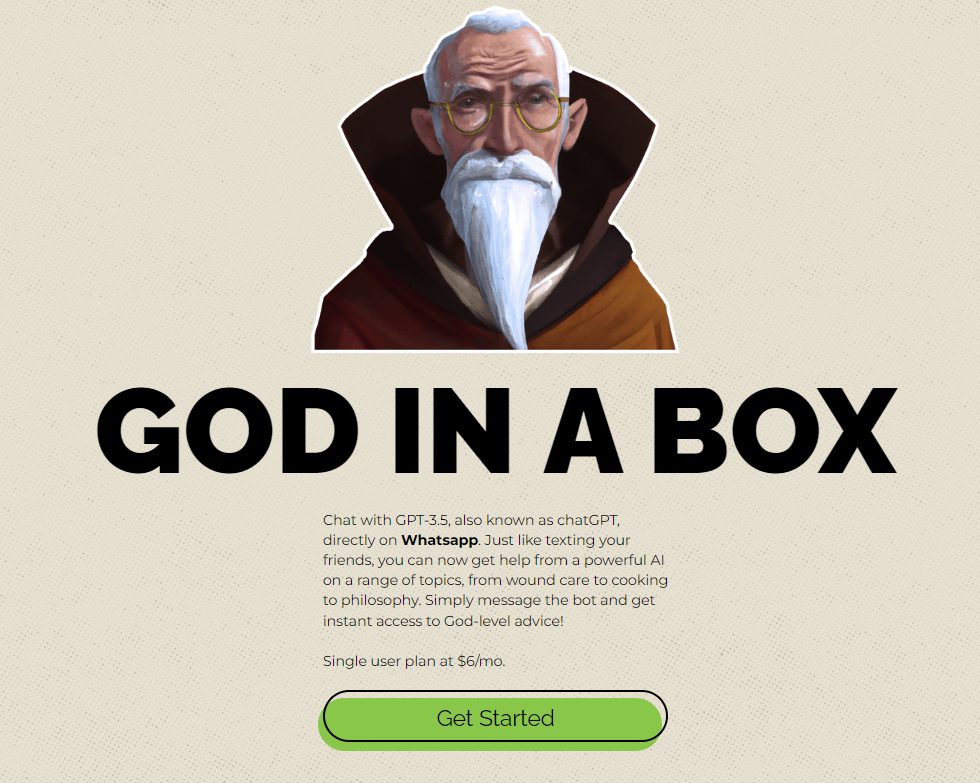 God in a Box — WhatsApp — ChatGPT Integration Service