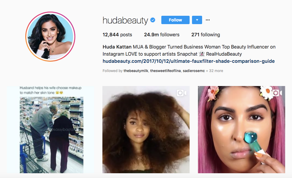 Huda Katan top female social media influencers