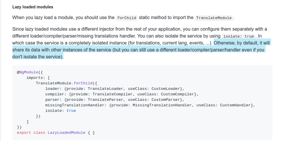 Angular 7 + NGX-Translate Lazy Loaded Modules | LaptrinhX