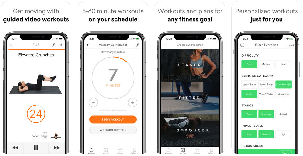 features of a health and fitness app