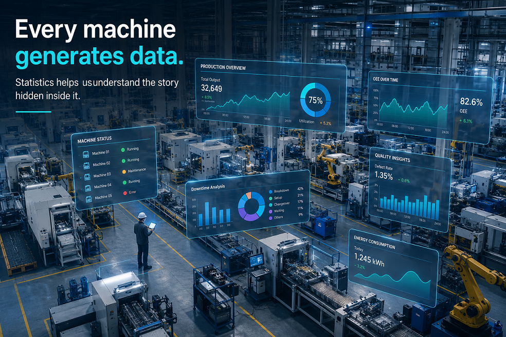 Descriptive Statistics Explained Through Factory Data: The Story Hidden Inside Every Production…