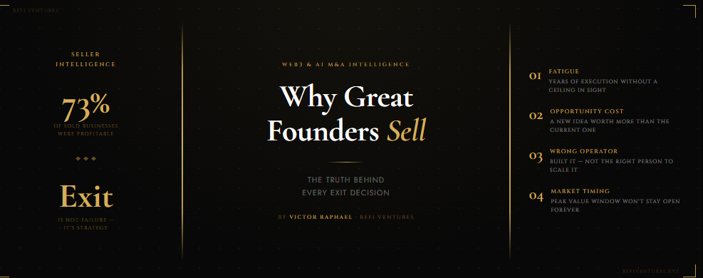 Why Great Founders Sell