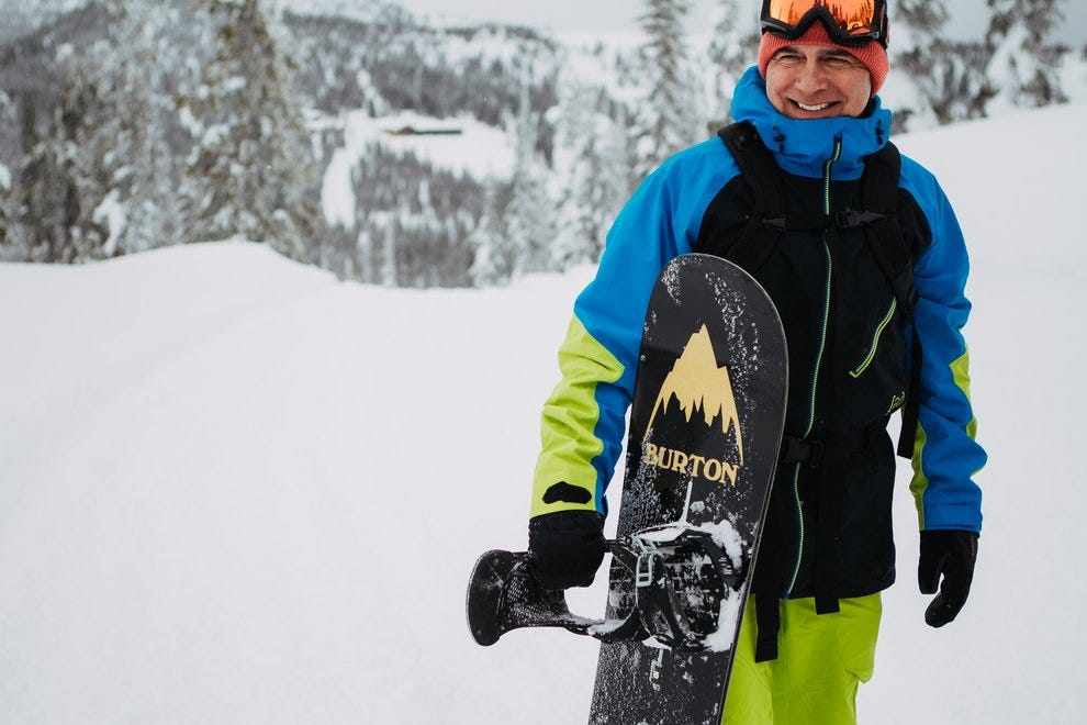 Jake Burton Carpenter at Baldface in Nelson, British Columbia.