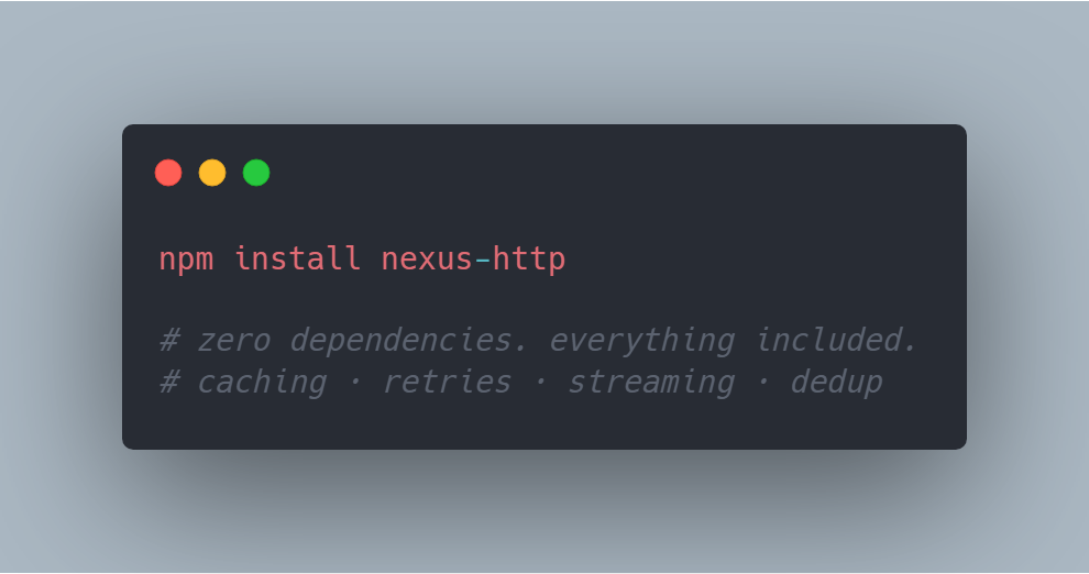 I Got Tired of axios. So I Built Something Better.
