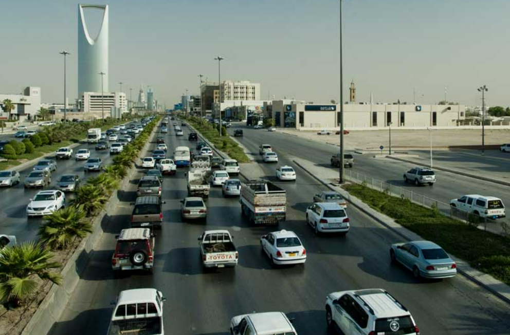 Road situation in Riyadh