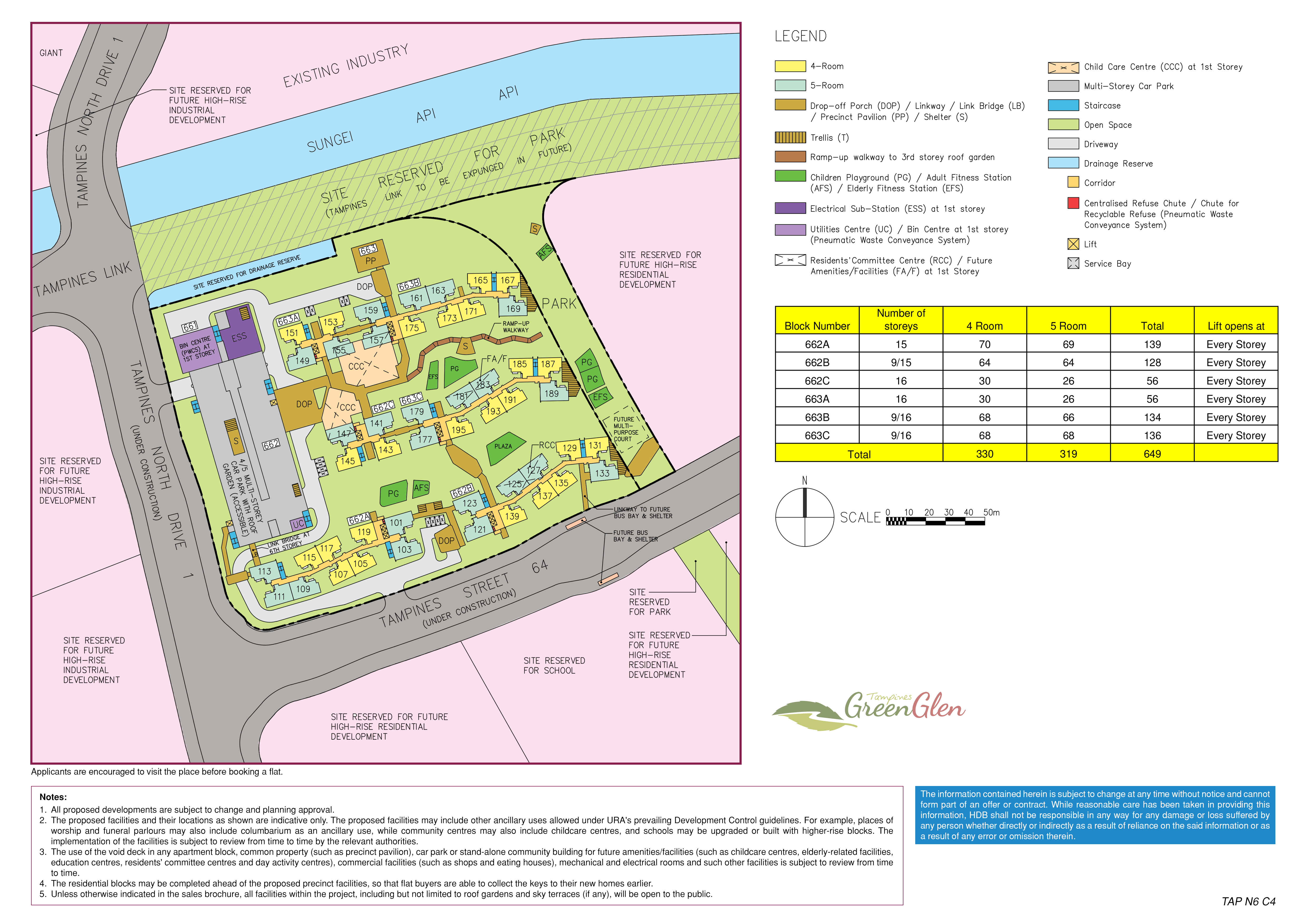 Site Plan of Tampines Green Glen. Photo by HDB
