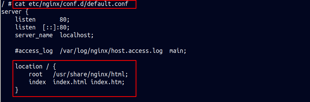 Default nginx configuration