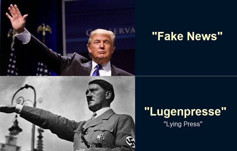 Image result for Hitler Fake News