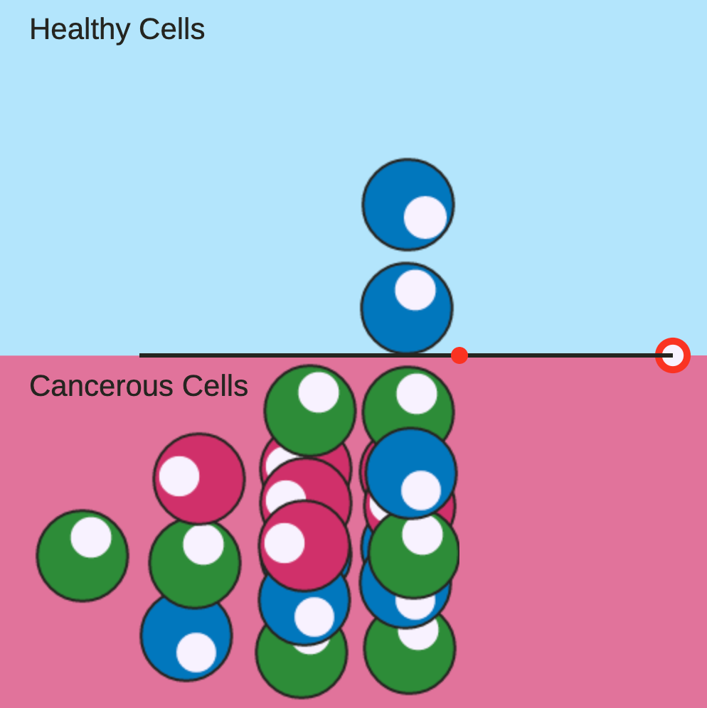 Healthy vs Cancerous cells interactive